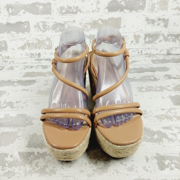 New Bp Cohan Espandrille Platform Wedge Sandal In Tan Mocha M279 - Picture 3 of 12